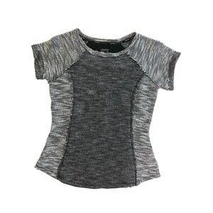 Calvin Klein Performance Short Sleeve Top, Heathered Gray, Athletica, size Small